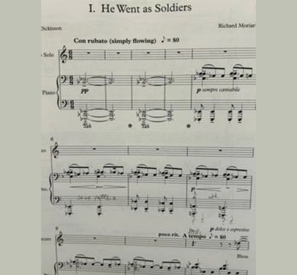 Musical composition with tempo markings.
